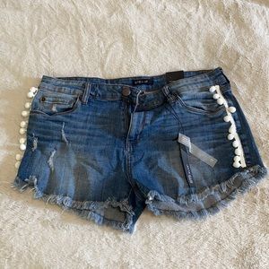 Cut off denim shorts